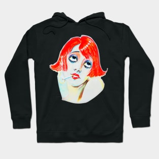 Redhead Girl Smoking Hoodie